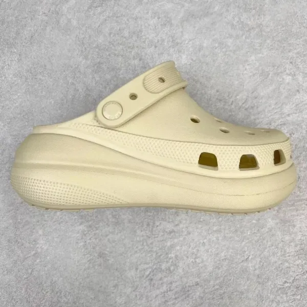 Crocs Classic Crush Clog Beige Casual Shoes - 1