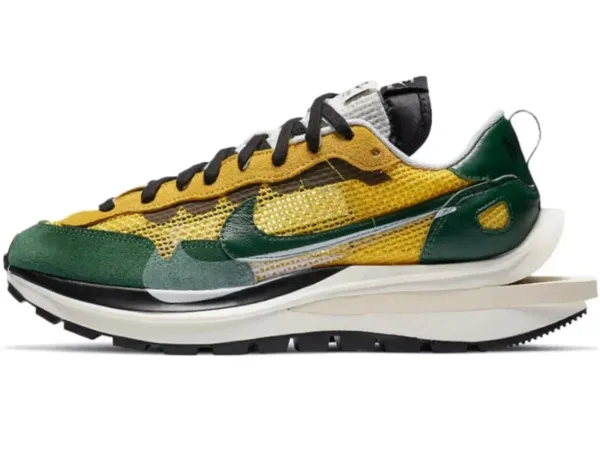 Nike x Sacai Vaporwaffle Green Yellow Sneakers Chunky Sneakers - 1