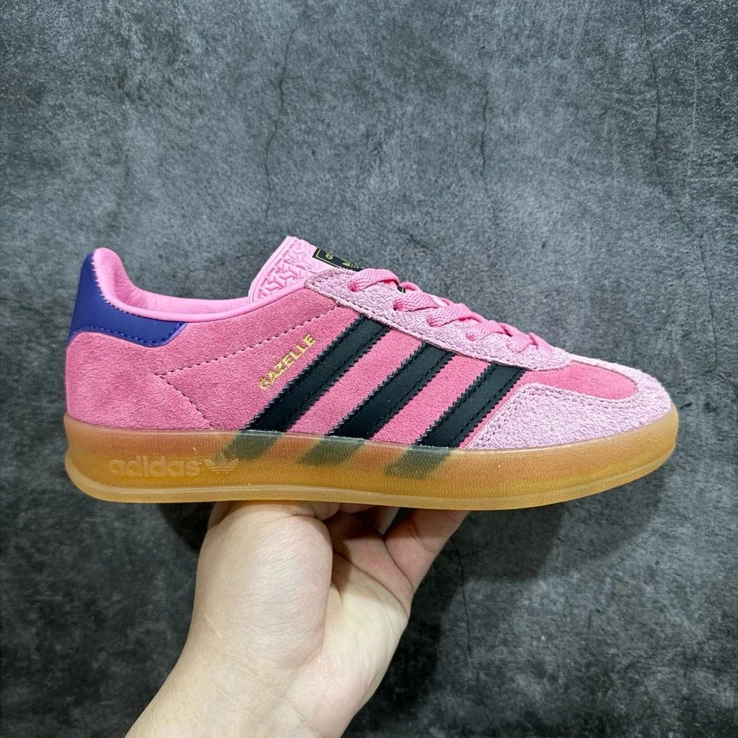 Adidas Gazelle Pink and Black IE7002 SKU image