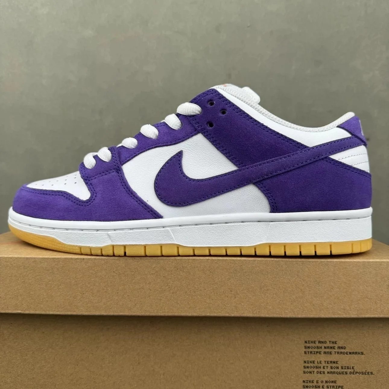 M Size SB Dunk Purple and White DV5464-500 SKU image