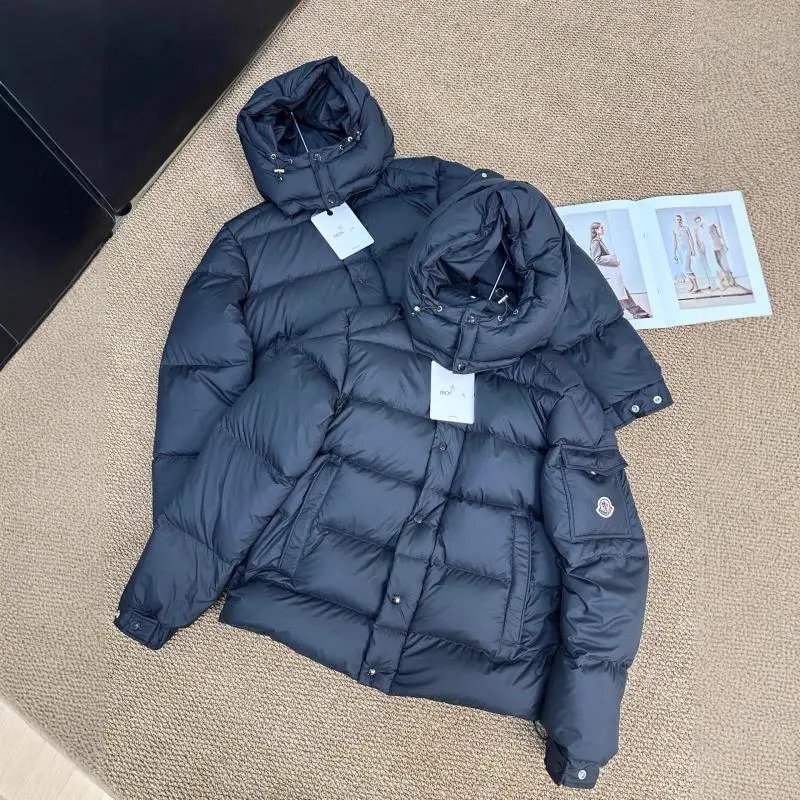 蒙家maya亮面玛雅羽绒服男女同款防寒保暖夹克外套蒙口羽绒