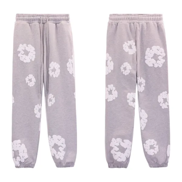Off-White Fire Ring Print Hoodie and Sweatpants Set Black - 18
