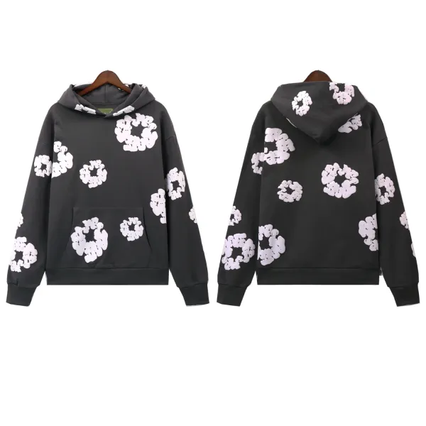 Off-White Fire Ring Print Hoodie and Sweatpants Set Black - 40