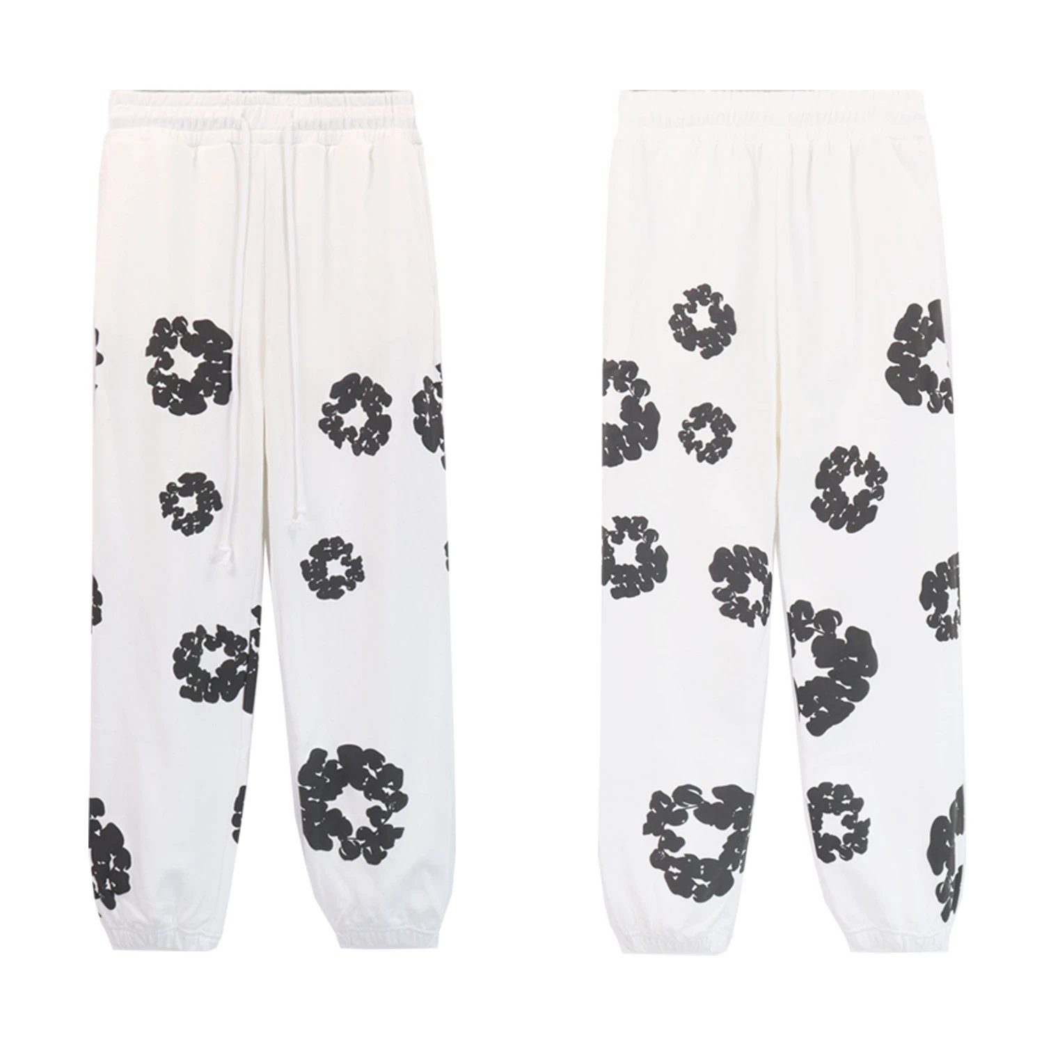 Off-White Fire Ring Print Hoodie and Sweatpants Set Black - 29