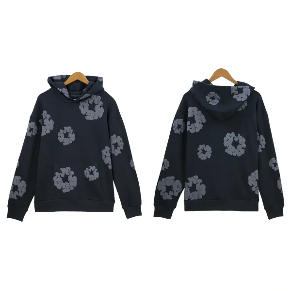 Off-White Fire Ring Print Hoodie and Sweatpants Set Black - 37