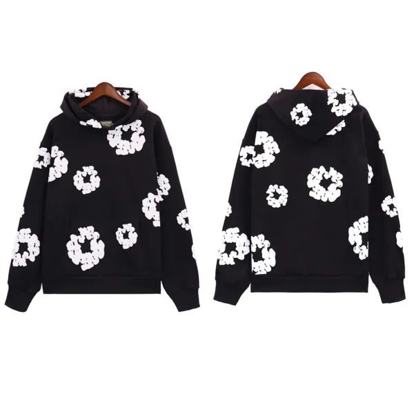 Off-White Fire Ring Print Hoodie and Sweatpants Set Black - 8