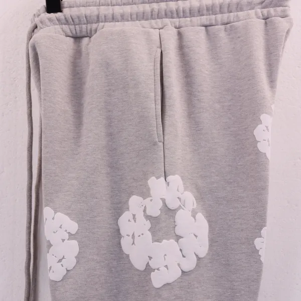 Off-White Fire Ring Print Hoodie and Sweatpants Set Black - 24