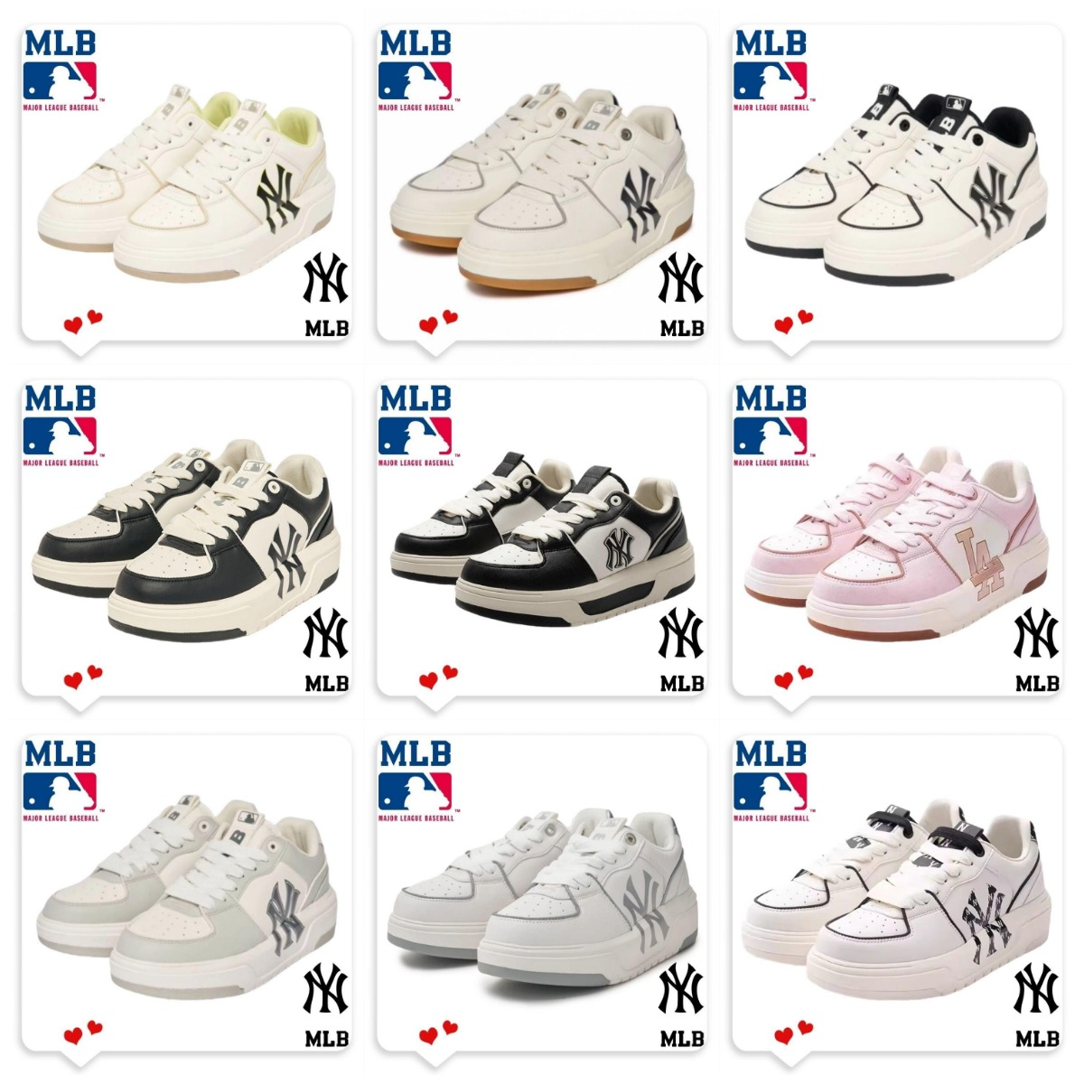 MLB Chunky shoes( 30 + styles)