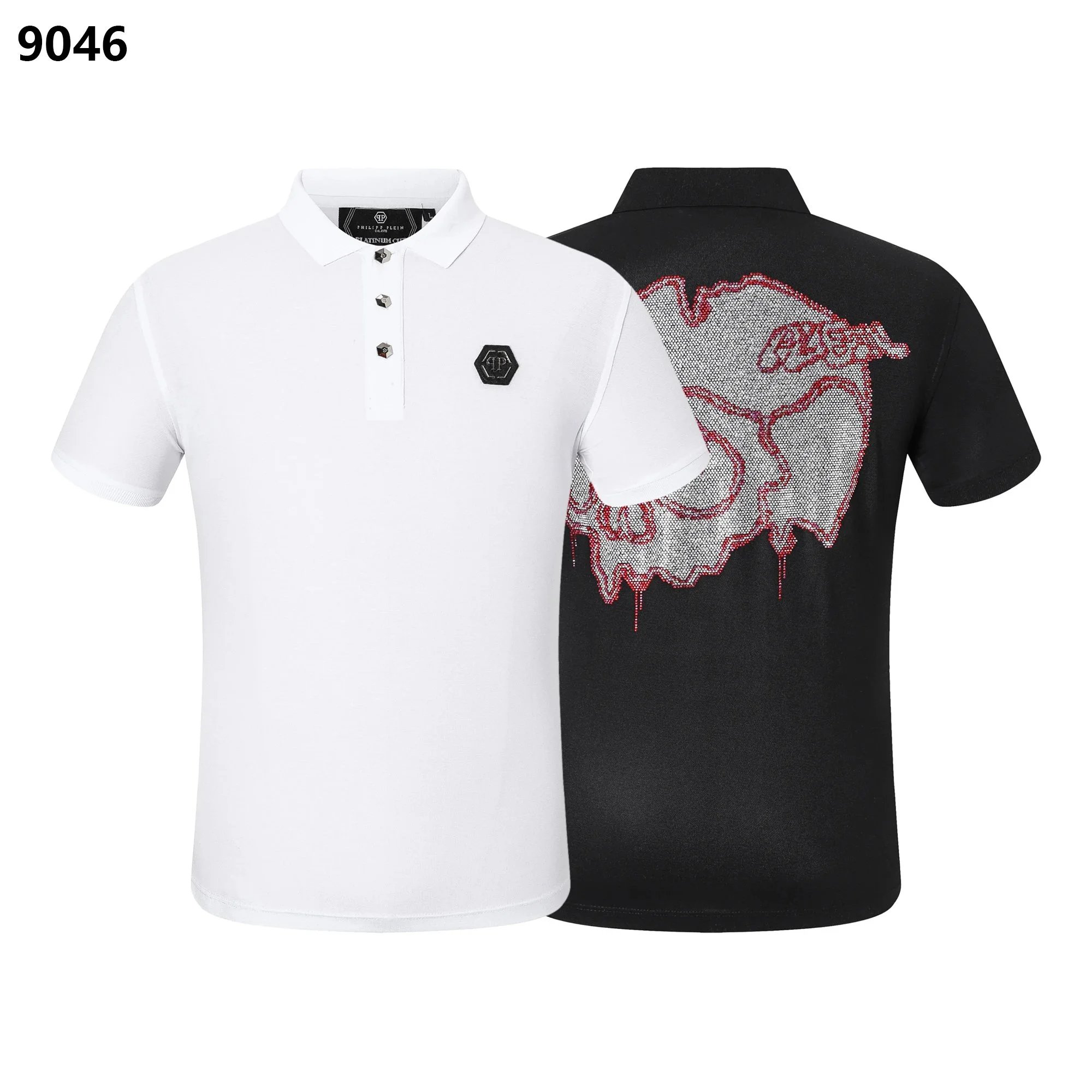 Philipp Plein Philipp Plein Skull Embellished Polo Shirt - White/Black White
