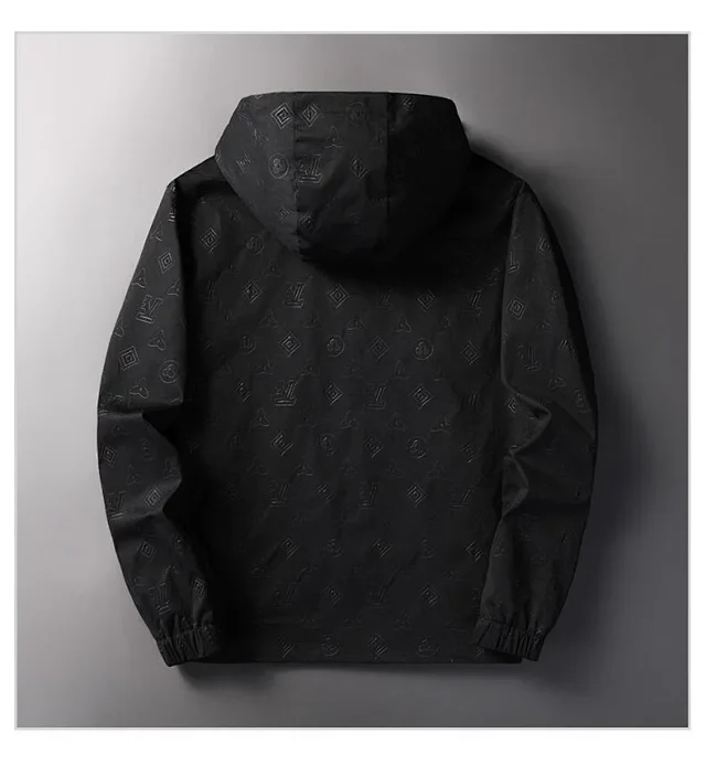 Layol Valinat Jackets Hooded embossed-monogram zip jacket product detail image 16