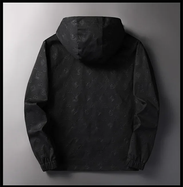 Layol Valinat Jackets Hooded embossed-monogram zip jacket product detail image 8