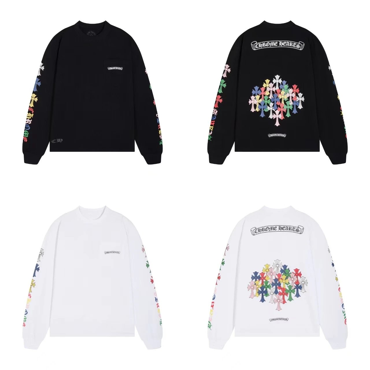 Chrome Hearts x I Want More Not Less Purple Long-Sleeve Graphic Tee - 11