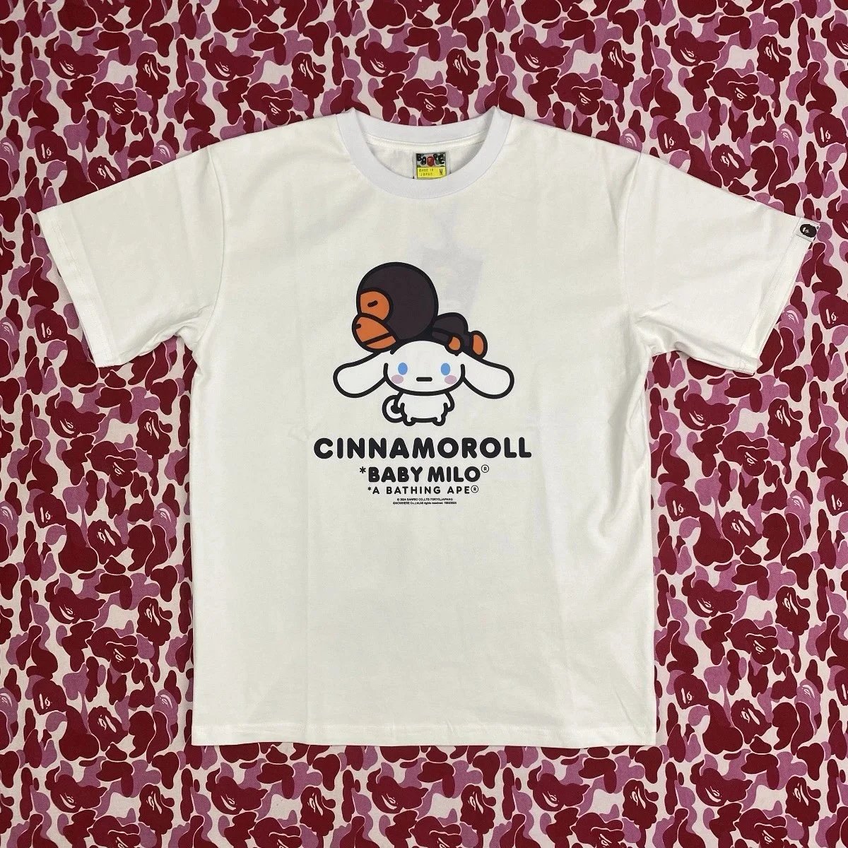 A Bathing Ape x Sanrio Patty & Jimmy Baby Milo White T-Shirt - 8