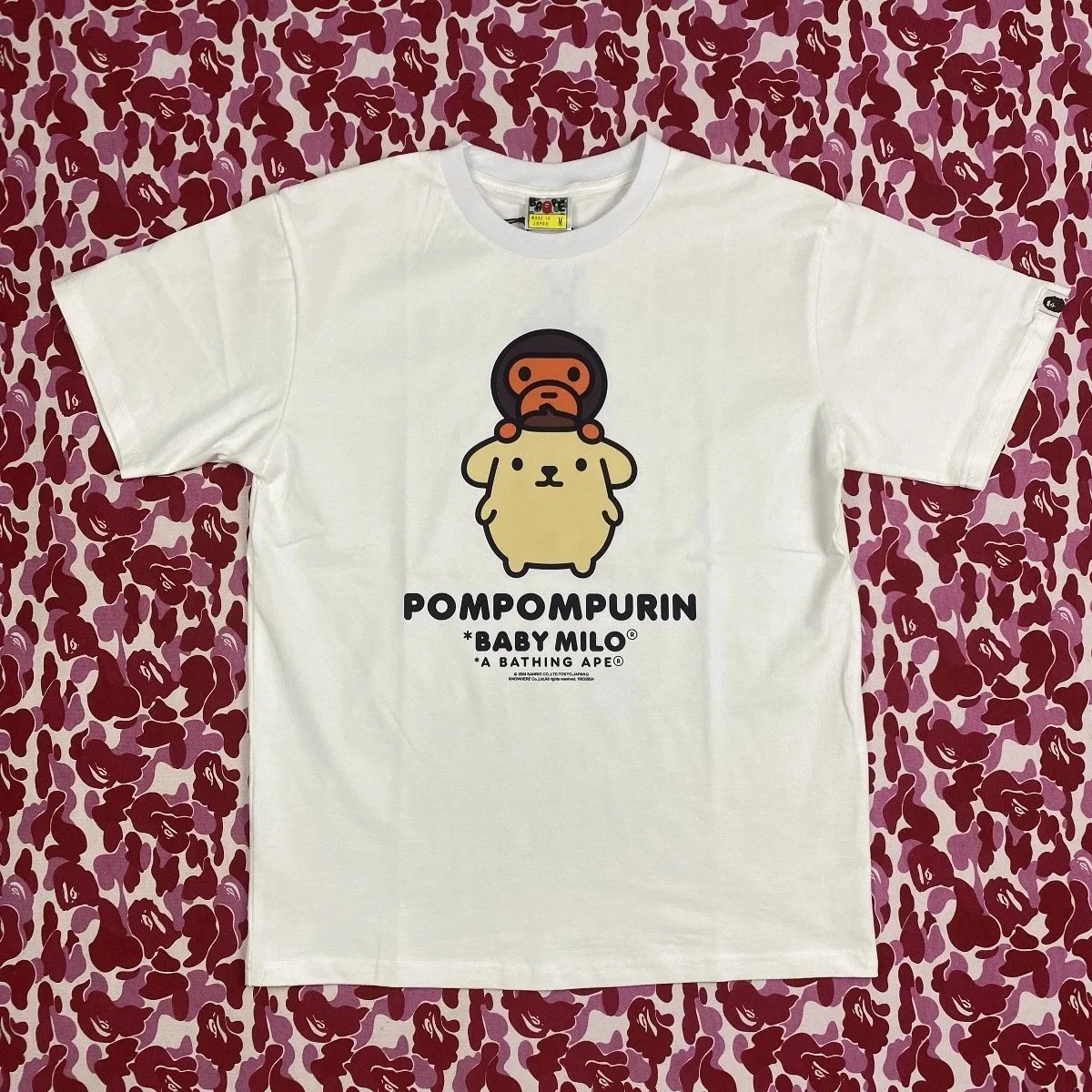 A Bathing Ape x Sanrio Patty & Jimmy Baby Milo White T-Shirt - 19