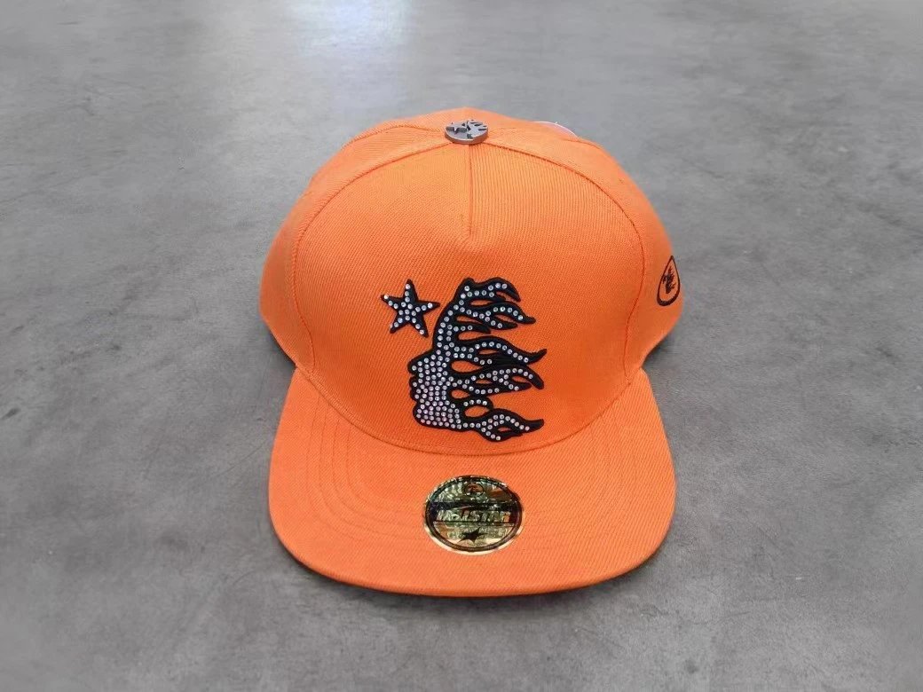Hellstar Flame Embroidered Pink Snapback Cap Baseball Cap - 15