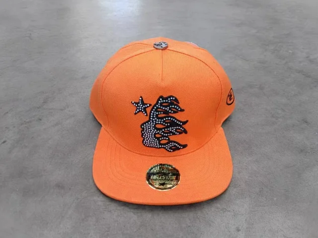 Hellstar Hats Embroidered star and flame graphic baseball cap product detail image 13