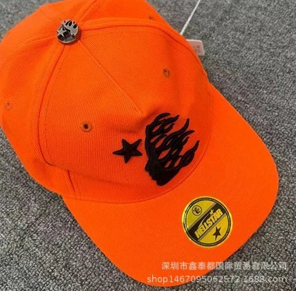 Hellstar Flame Embroidered Pink Snapback Cap Baseball Cap - 3