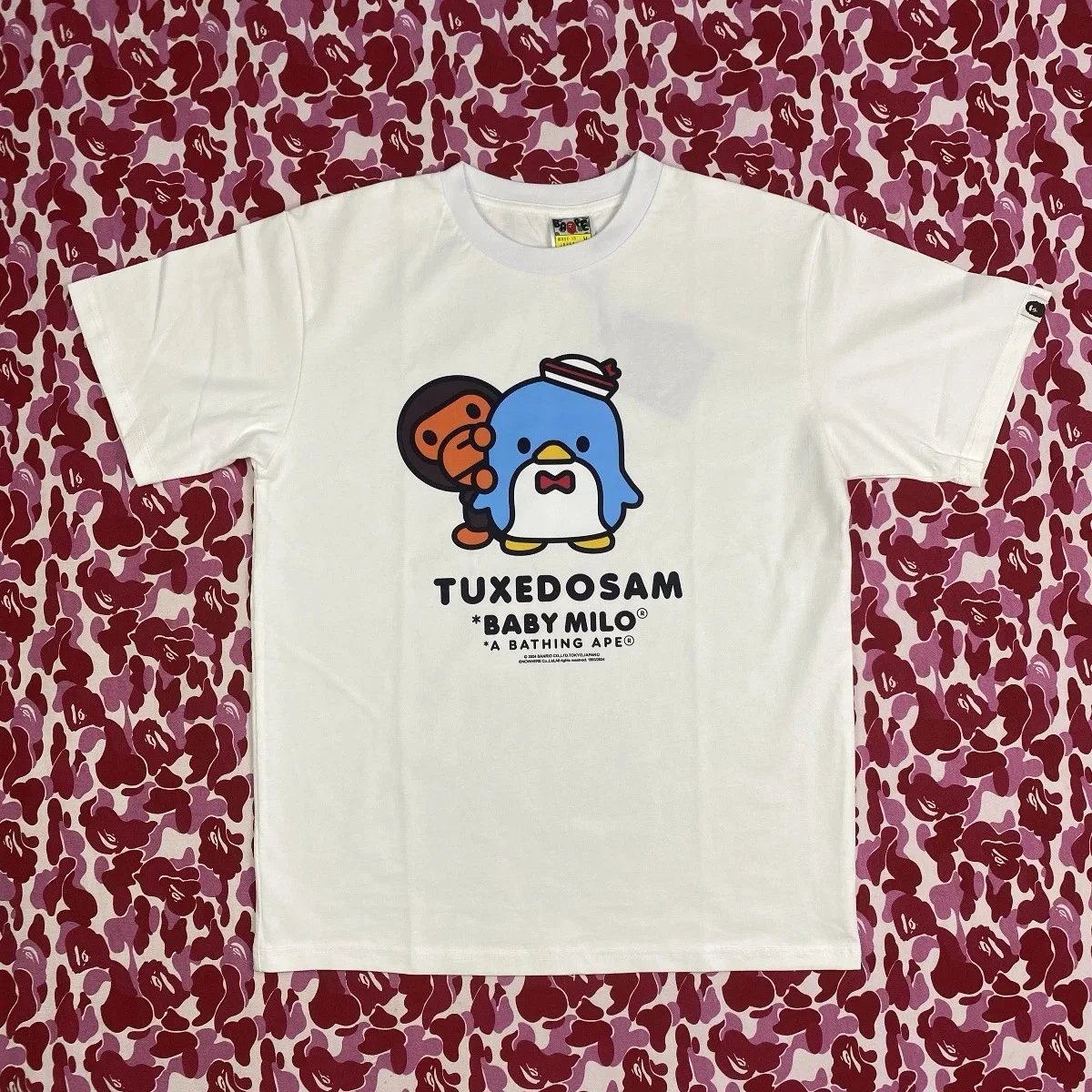 A Bathing Ape x Sanrio Patty & Jimmy Baby Milo White T-Shirt - 12