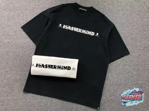 A Bathing Ape Mastermind Japan Logo Print Black T-Shirt T-Shirts - 1