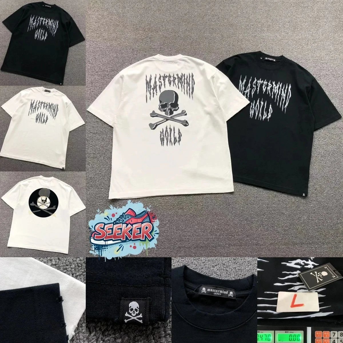 Design Mastermind Japan Skull Logo Black T-Shirt T-Shirts - 3