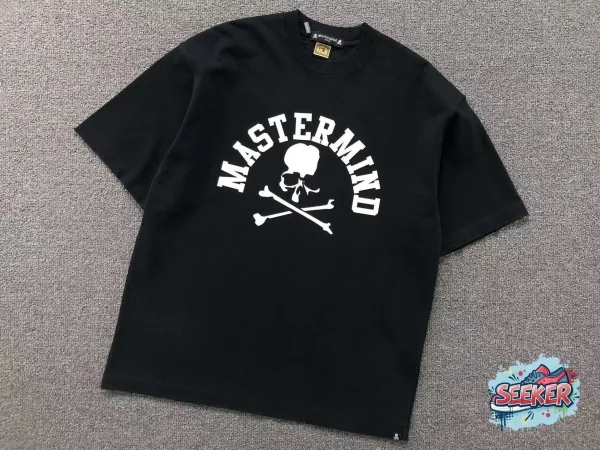 A Bathing Ape Mastermind Japan Skull Logo Black T-Shirt T-Shirts - 1