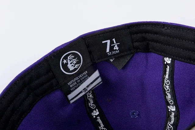 Hellstar Hats Embroidered star and flame graphic baseball cap product detail image 6