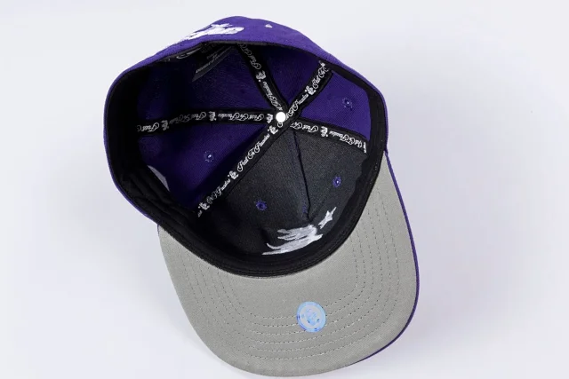 Hellstar Hats Embroidered star and flame graphic baseball cap product detail image 7