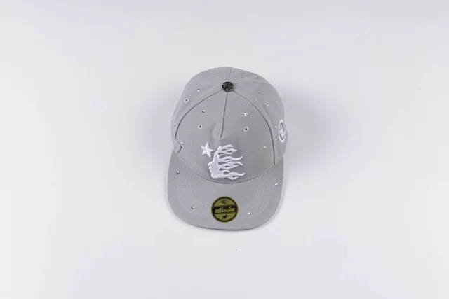 Hellstar Hats Embroidered star and flame graphic baseball cap product detail image 24
