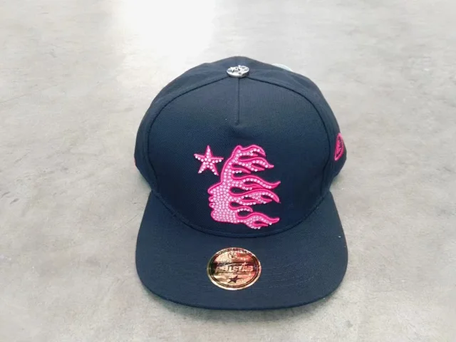 Hellstar Hats Embroidered star and flame graphic baseball cap product detail image 12