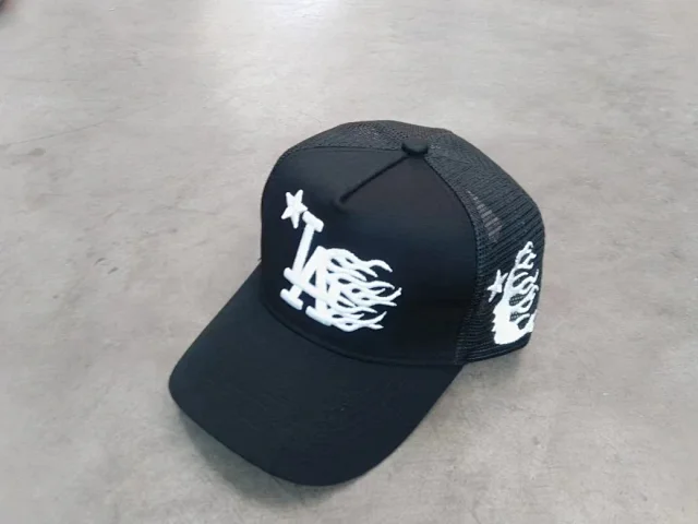 Hellstar Hats Embroidered star and flame graphic baseball cap product detail image 17