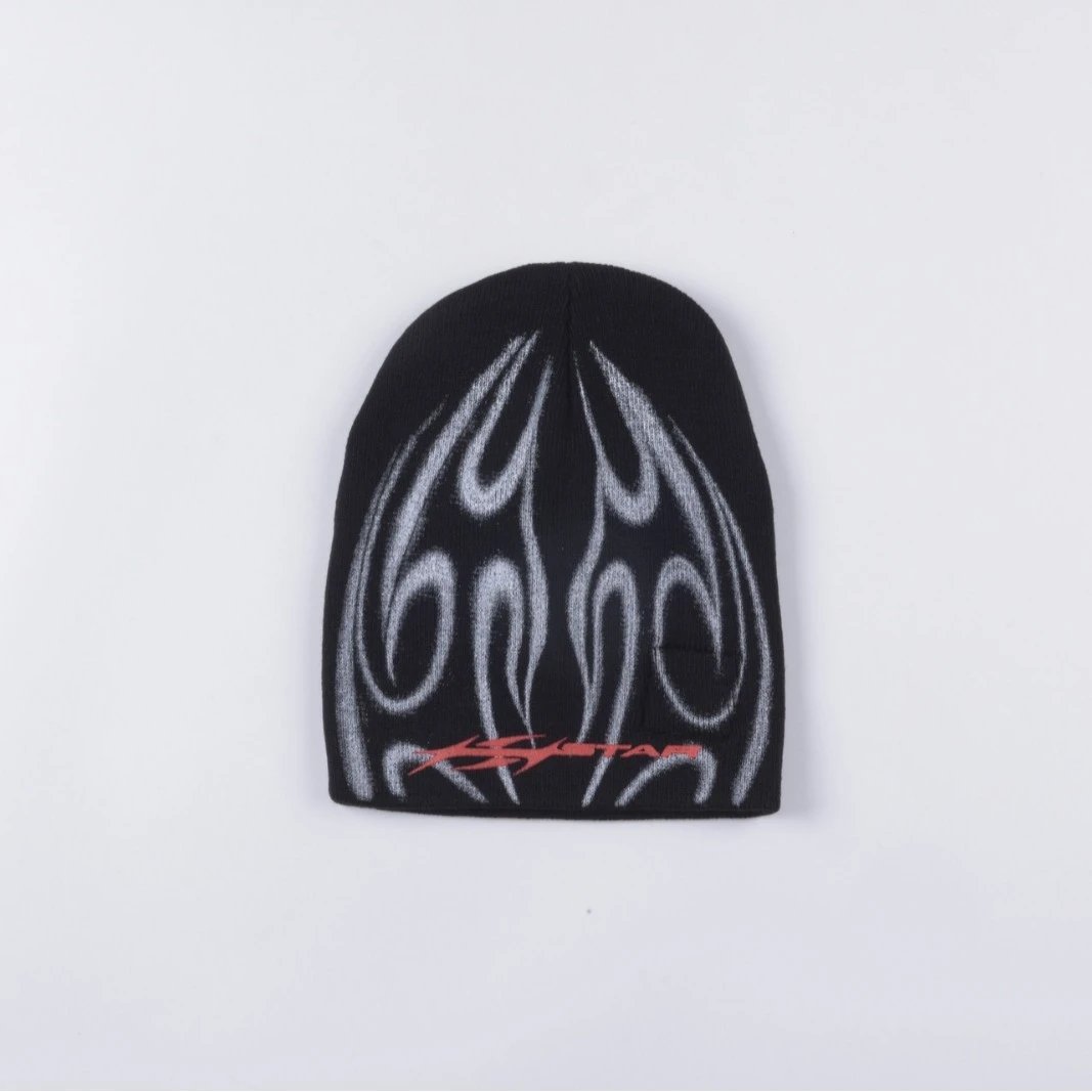 Hellstar Hats Embroidered star and flame graphic baseball cap image 2