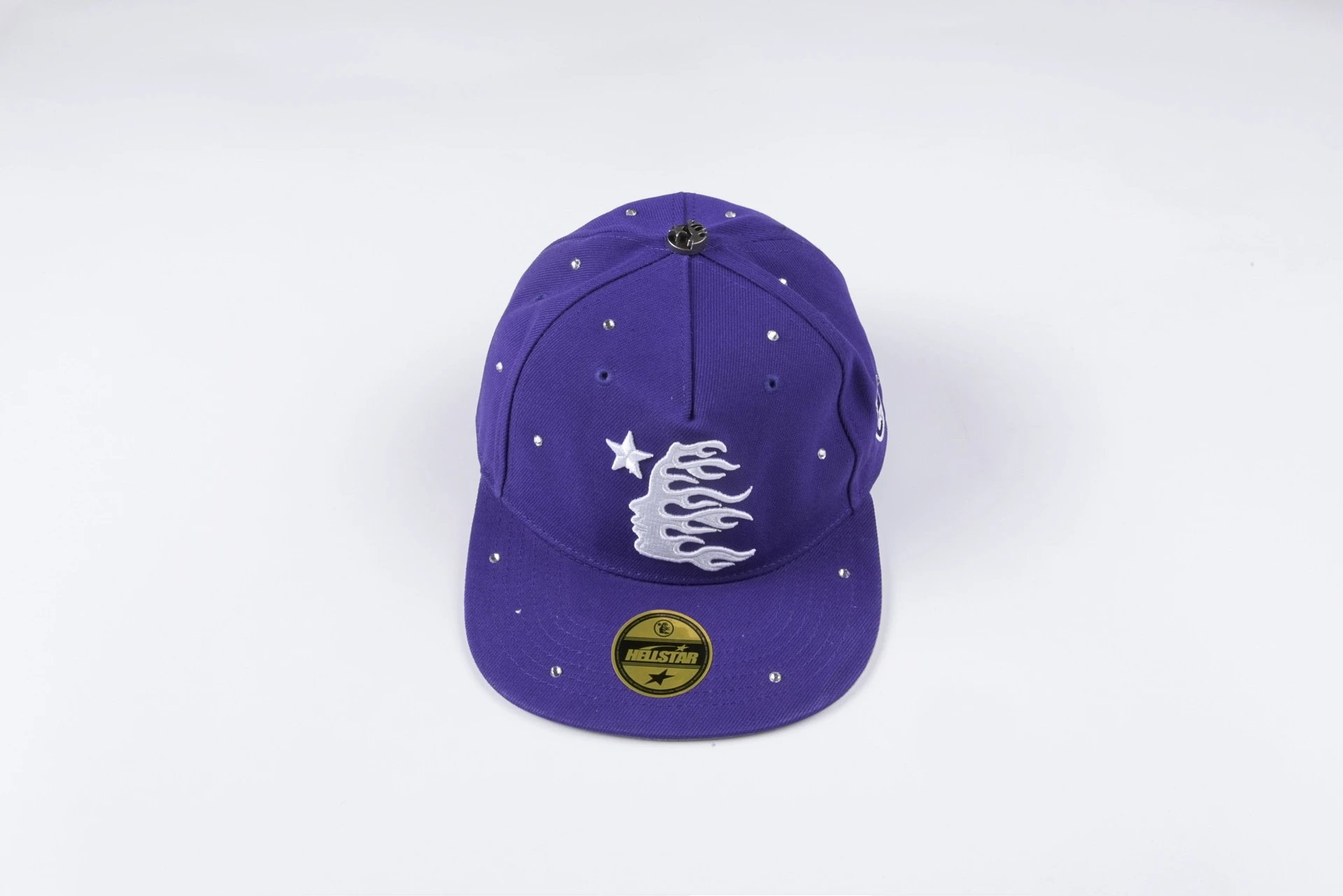 Hellstar Flame Embroidered Pink Snapback Cap Baseball Cap - 7