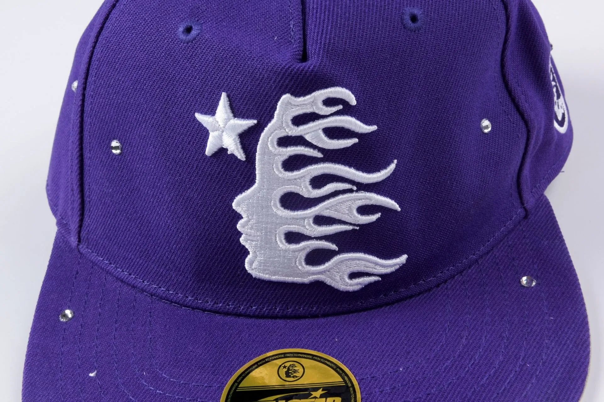 Hellstar Flame Embroidered Pink Snapback Cap Baseball Cap - 6