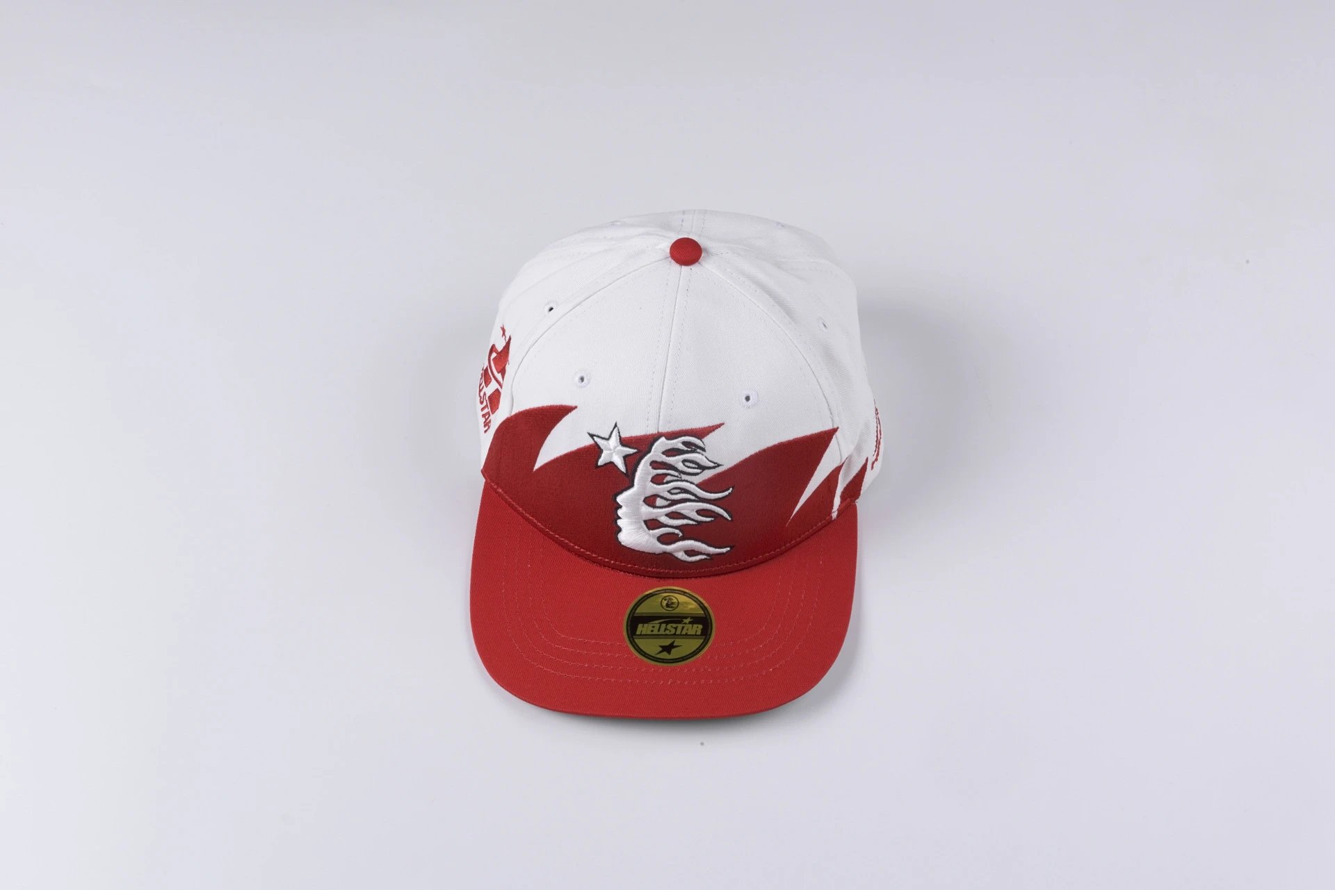 Hellstar Flame Embroidered Pink Snapback Cap Baseball Cap - 21