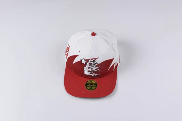 Hellstar Hats Embroidered star and flame graphic baseball cap product detail image 19