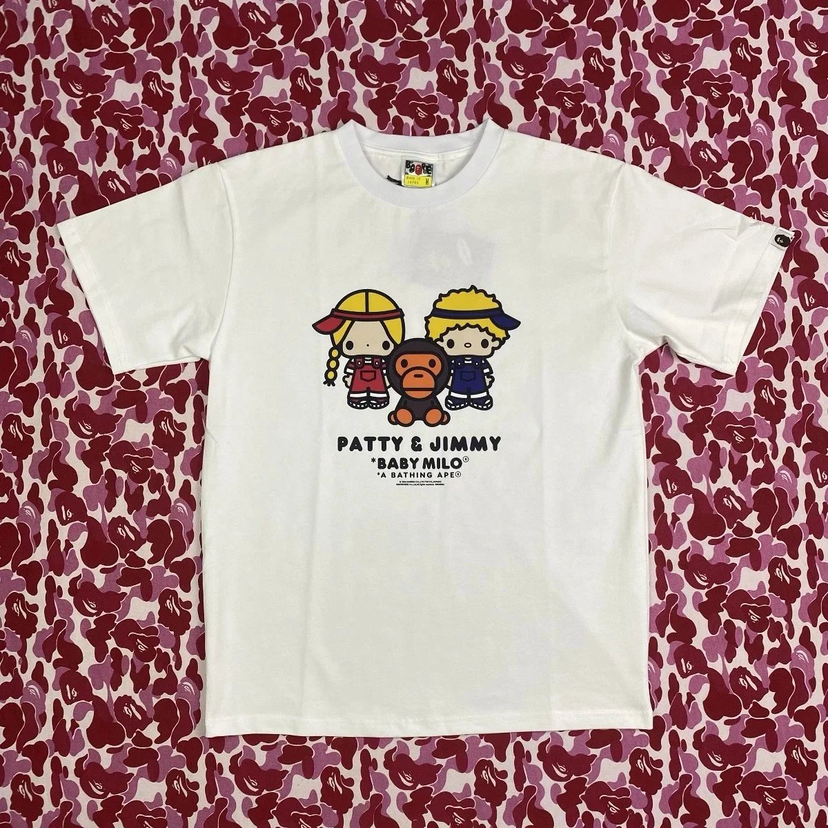 A Bathing Ape x Sanrio Patty & Jimmy Baby Milo White T-Shirt - 15