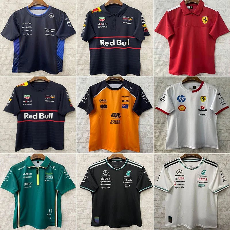 2025 F1 Racing Jersey Mercedes McLaren Soccer Jersey Red Bull Ferrari Jersey Aston Martin