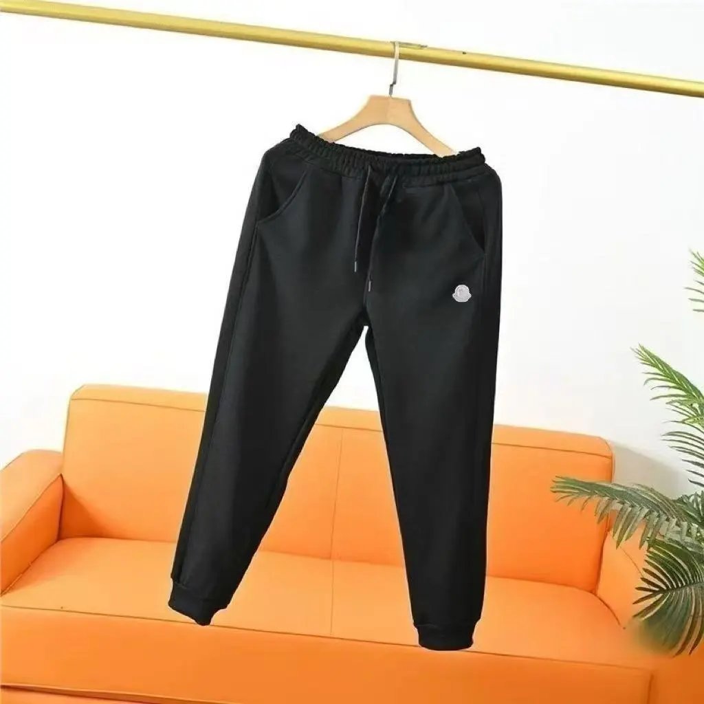 Cotton Black Pants Moncler