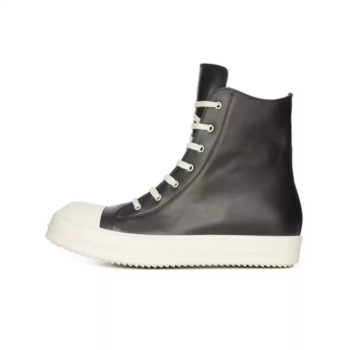 Black high top thin shoelaces