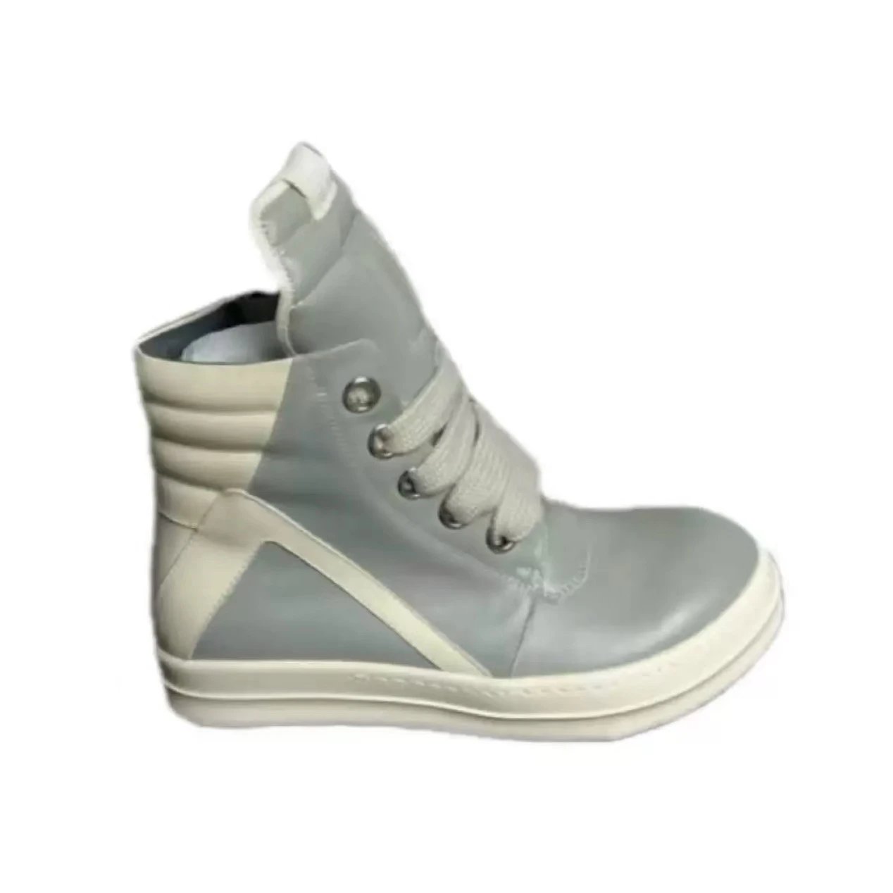 Inverted triangle light gray