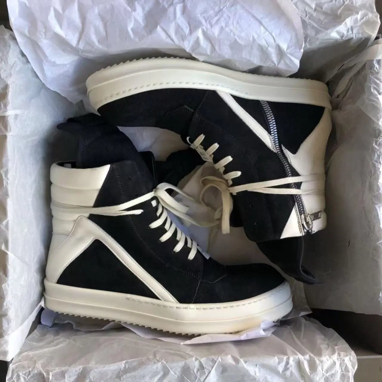 Rick Owens Suede Geobaskets