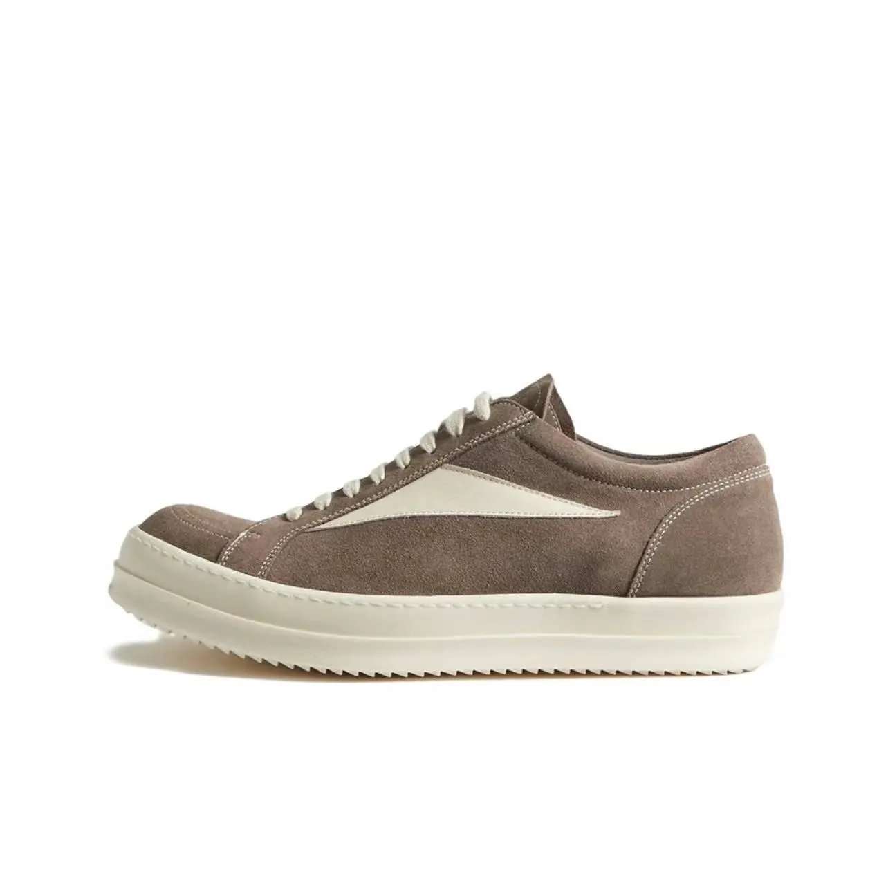 Brown suede