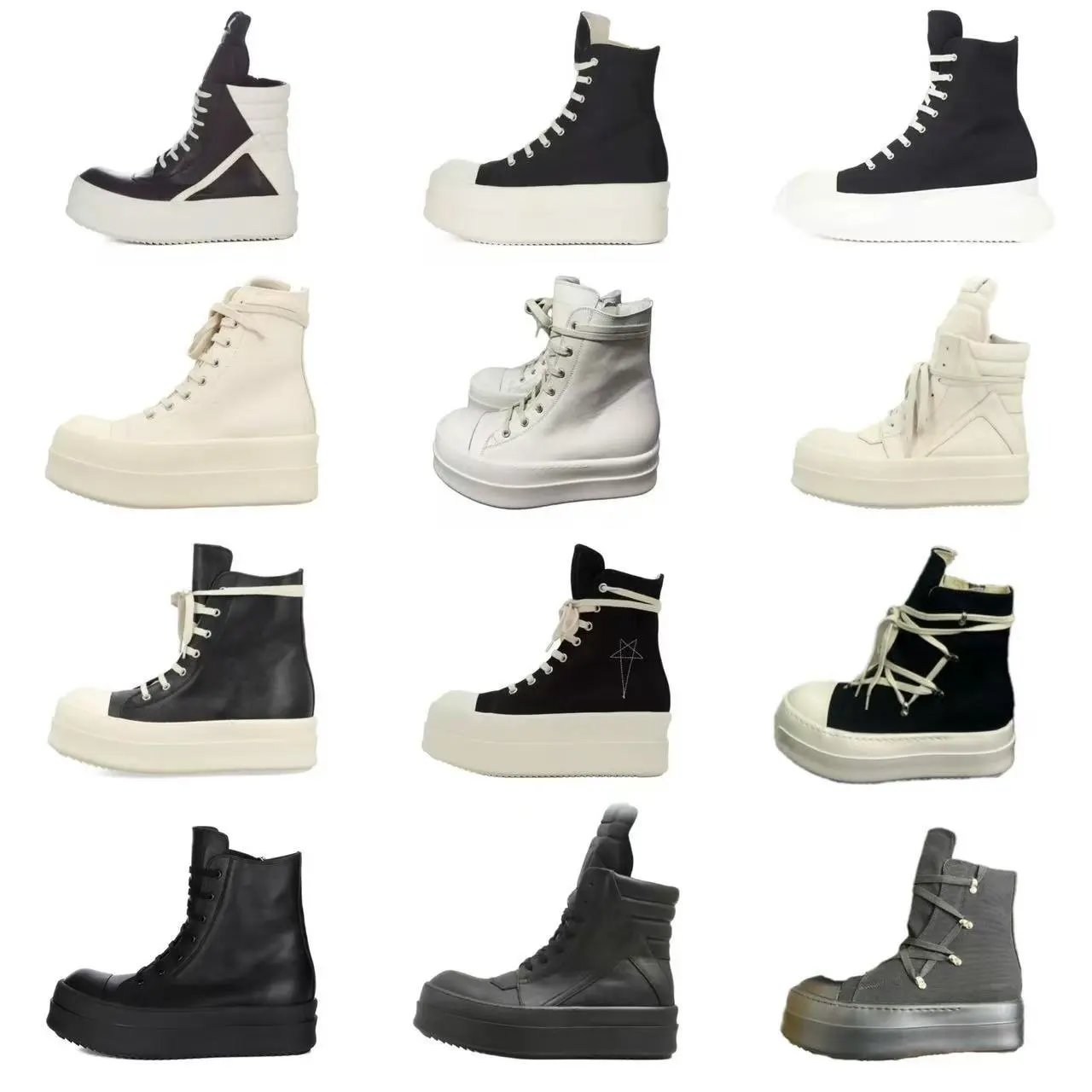 Platform High-Top Sneakers