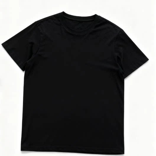 Front Print Brown Little Monkey Lying Black/White Full Blue Dots Round Neck Two-Color Short Sleeve 77063014