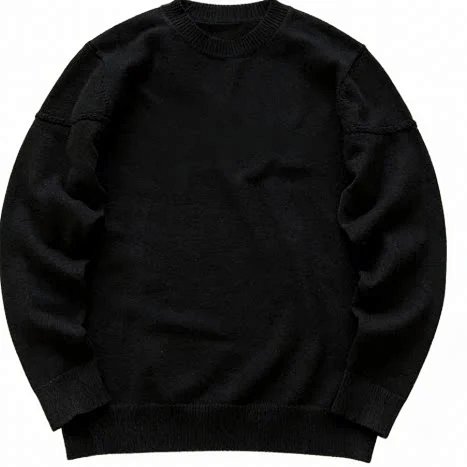 Left White Edge Stacked Pleated Five-Color Sweater 77073106