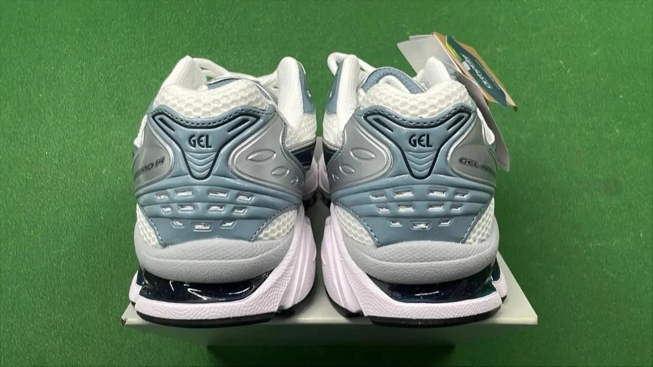 Asics Gel-Kayano 14 Silver Green Running Shoes - 9