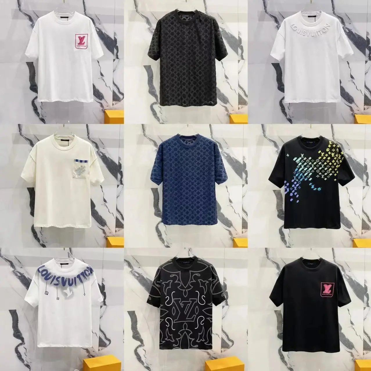 Louis Vuitton Various Color Short Sleeve T-Shirts