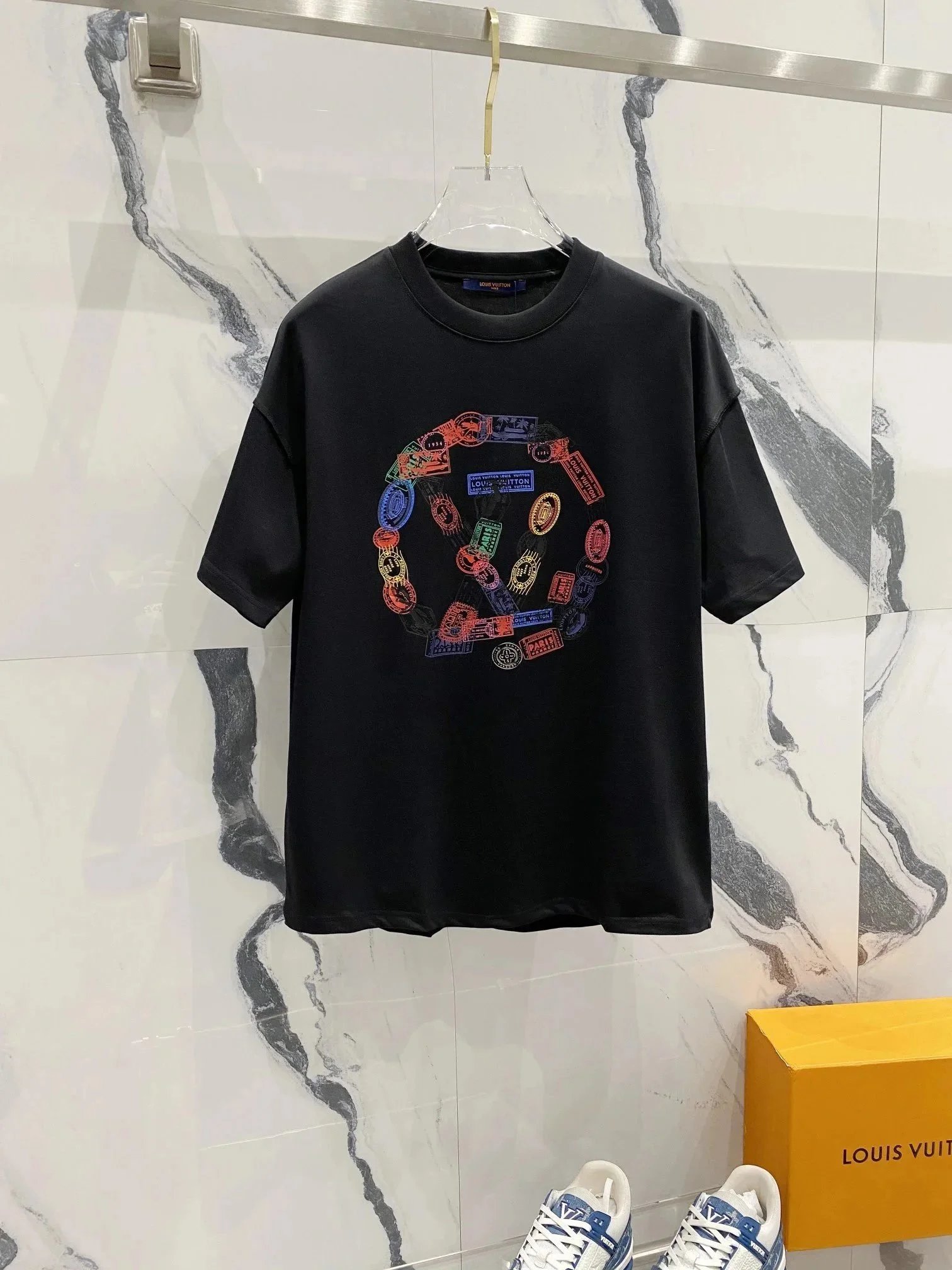 Louis Vuitton T-Shirts Short-Sleeve Logo T-Shirt — 60