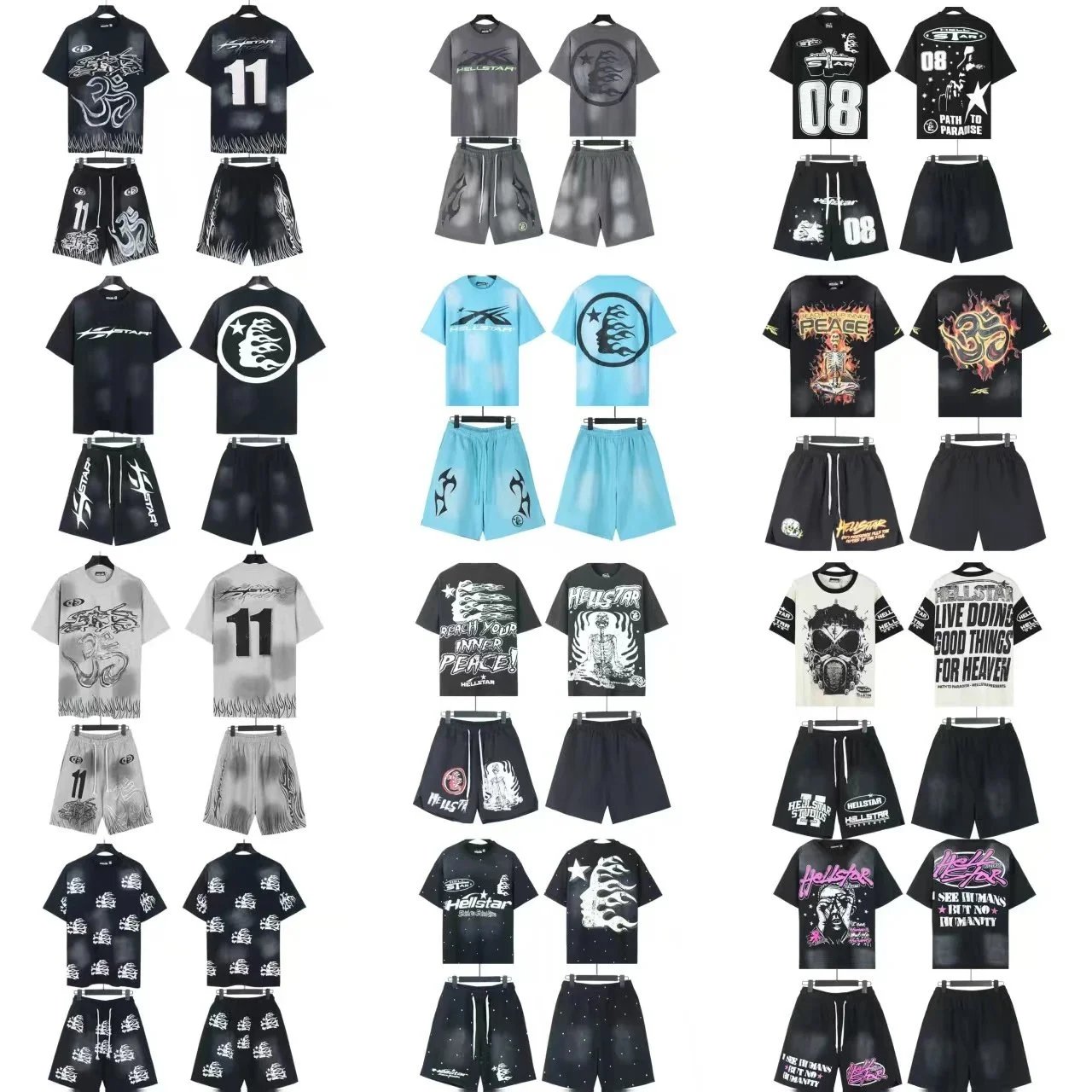Hell Star setT-shirtshorts
