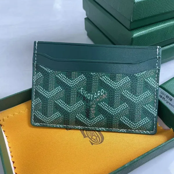 Goyard Saint Sulpice Card Holder Green - 1